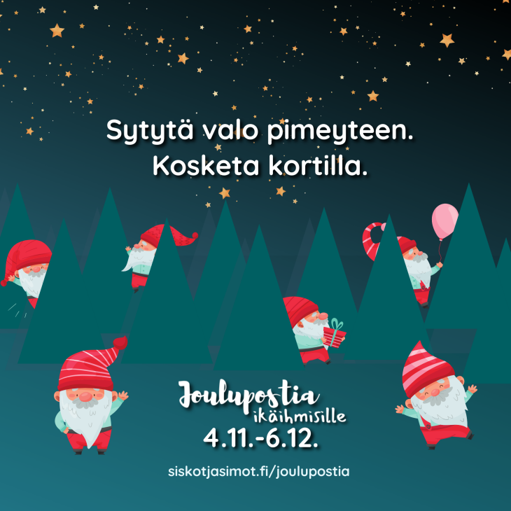 Kosketa kortilla - Joulupostia ikäihmisille