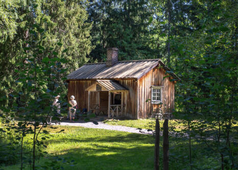 Pieni, lautarakenteinen talo