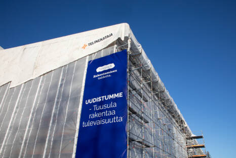 Kuva rakennustelineestä