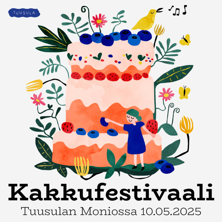Kakkukarnevaali-tapahtuma Tuusulan Moniolla 10.5.2025.