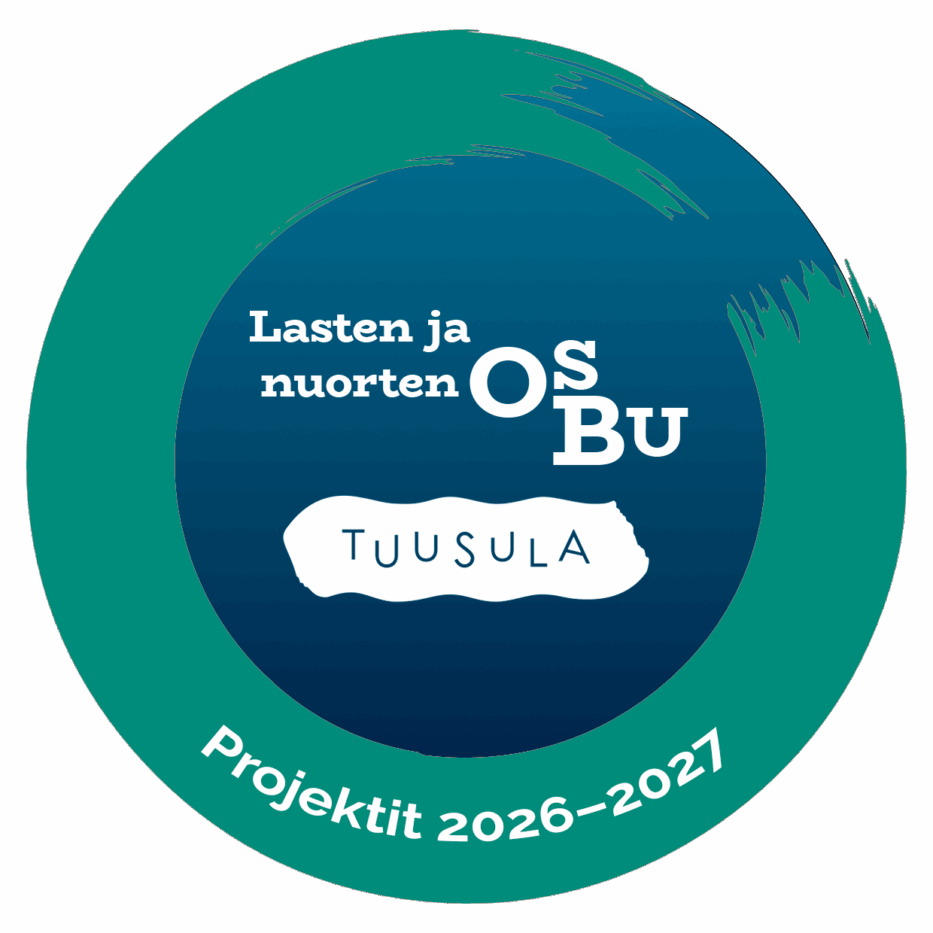 A logo for the Children and Young People’s OSBU, bearing the text ‘Children and Young People’s OSBU, Tuusula, Projects 2026–2027’.