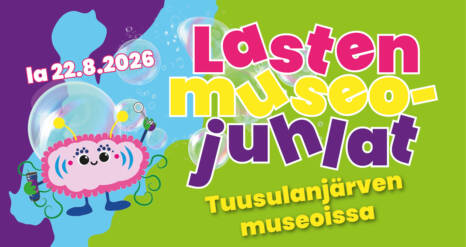 Mainos Lasten museojuhlat -tapahtumasta