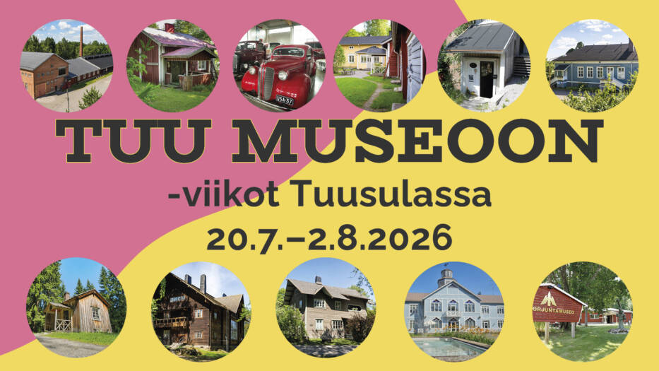 Mainoskuva Tuu museoon -viikoista 2026